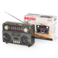 Retro Portable Multifunctional Radio USB Charging TF Card Player with AUX AM/FM/SW Bands for Family Gatherings And Outings. 