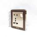GFC Gang Switch Standard Value Pack: 4 Gang+ Fan Dimmer+13A 5 pin Multi Socket+3 gang Plastic Back Cover.. 