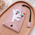 Ready to Send car key bag, large soft leather, large capacity, cute cartoon pattern. 