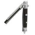 Portable Foldable Knife Brushes Hair Trimmer Comb Folding Spring Comb Automatic Combs Brush Accessories Styling Tools. 