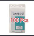 ID Card Soft Cover Holder / Name Card Soft Cover Holder Zipper Waterproof.