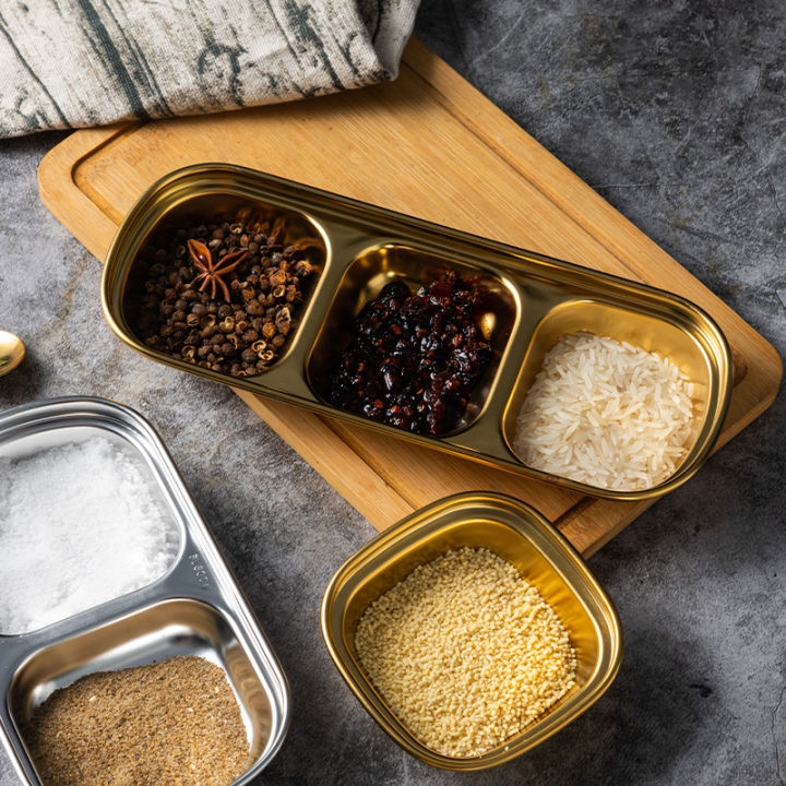 Stainless%20Steel%20Divided%20Dip%20Bowls%20Sauce%20Plate%20Seasoning%20Dipping%20Condiment%20Tray%20for%20BBQ%20Vinegar%20Spice%20Ketchup%20Salt%20Sugar%20Flavor%20-%20Image%205