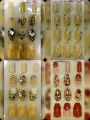 Artificial Sticky Stylish Press On Nails Random Seleted 12 Pcs Set - Acralic,3d,NonSticky,Printed And Glitter Press On Nail - Fancy Stylish Cute Artificial Nails. 