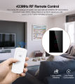 AXUS  RF433 Remote Control Smart Life Support Alexa,Google Home Tuya WiFi Wall Touch Smart Light Switch With Neutral/No Neutral lightify. 