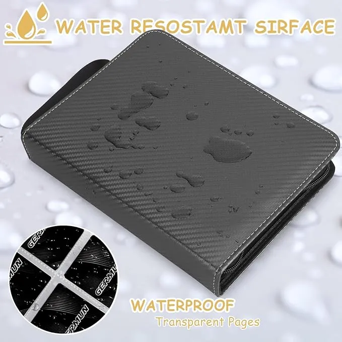 4-Pocket%20Card%20Binder%20(400%20Cards)%20%E2%80%93%20Carbon%20Fiber%20PU,%20Black/Blue%E2%80%8B%E2%80%8B%20%20Professional%20storage%20for%20%20TCG%20&%20gaming%20cards.%20Collector's%20-%20Image%203