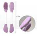 Silicone Double Head Mask Brush, SiliconeFace Wash Brush, Mud Film Special ScraperApplicator, Facial Cleansing Brush, CleaningTool. 