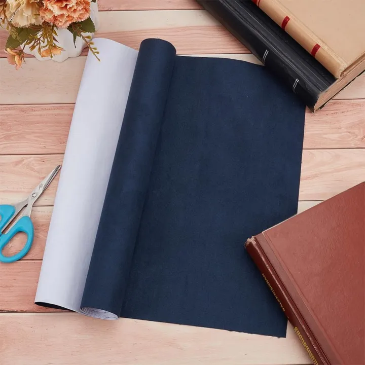 51x11.8%20Inch%20Navy%20Blue%20Book%20Cloth%20Paper%20Backed%20Book%20Cover%20Suede%20Fabric%20Surface%20Bookbinding%20Book%20Cloth%20for%20Book%20Binding%20Supplies%20-%20Image%204