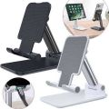Mobile Stand T1 Universal Adjustable Desktop Tablet Mobile Phone Stand Black Color. 