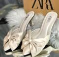 Zara Bow Heels With Brand Box. 