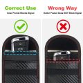 1Car Key Signal Shielding Box Faraday Cage Remote Control Package Keyless Rfid Shielding Package Car Accessories. 