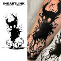 The devil is out of body Temporary Tattoo,Lasts To 15 Days New Technology Magic Waterproof Semi Permanent Sticker.. 