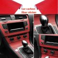 3D Carbon Fiber Vinyl Wrap Film Waterproof Car Stickers Console Computer Laptop Skin Auto Motorcycle Accessories. 