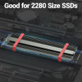 LDPCSJ M.2 SSD Heatsink M2 2280 Solid State Hard Disk Aluminum Radiator with Thermal Silicone Pad PS5 Desktop PC NGFF NVME. 
