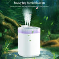 3L Ultrasonic Air Humidifier Cool Mist Humidifier with Night Light and Three Nozzles Quiet USB Aromatic Humidifier for Home.