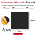 Graphene Copper Sheet Thermal Sticker for Passive Heatsink Heat Dissipation Spreader Pad Computer Phone GPU CPU Cooling Mat 2PCS. 