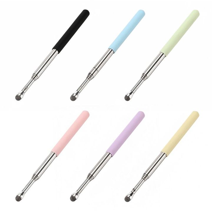 Simple 66cm Stylus Pen Five Sections Macaron Color Digital Pen Retractable Teaching Sticks School Office