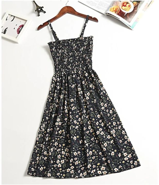 Summer%20Chiffon%20Camisole%20Sleeveless%20Dress%20Women%20Mini%20Dresses%20Fashion%20Elastic%20%20Waist%20Casual%20Spaghetti%20Strap%20Dresses%20Vestidos%20Girls%20-%20Image%206