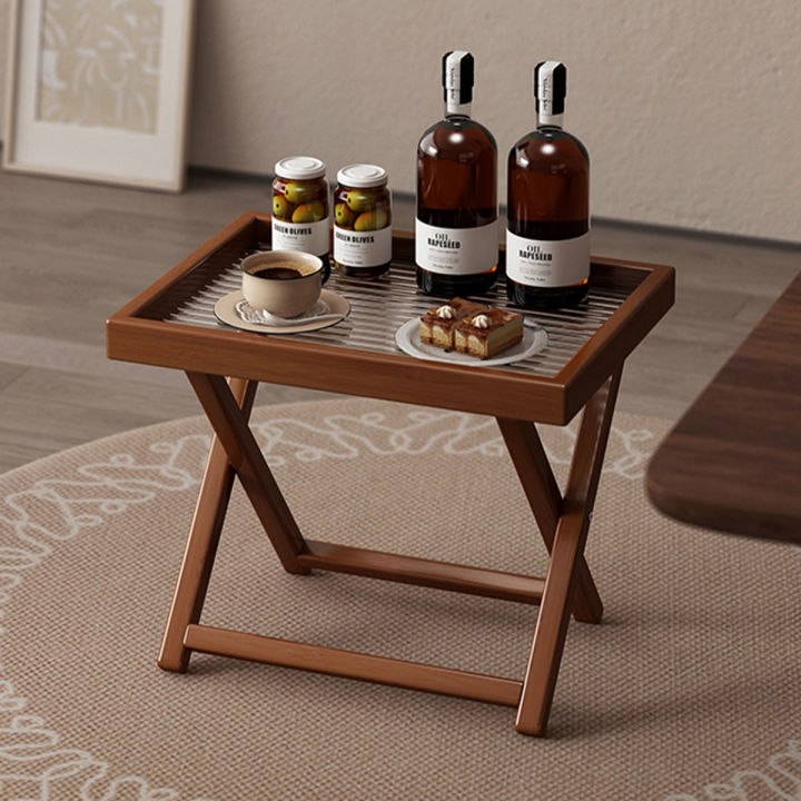 Bamboo%20Folding%20Side%20Table,Durable%20Tv%20Tray%20Bed%20Table,Small%20End%20Table%20For%20Living%20Room,%20Bedroom%20-%20Image%203