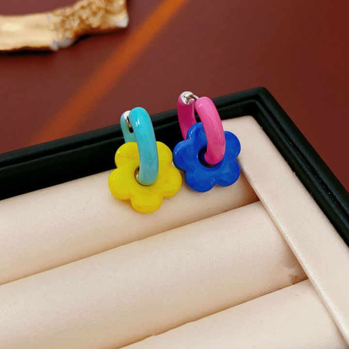 Colorful%20Enamel%20Flower%20Metal%20Alloy%20Ear%20Buckle%20Dopamine%20Sweet%20Earrings%20Girls%20Birthday%20Party%20Friendship%20Jewelry%20%20-%20Image%206