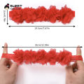 Pink Baby Flower Headband Pink Chiffon Hair Bands Handmade DIY Headwear Hair Accessories for Kids Children Newborn Toddler. 
