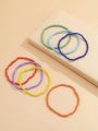7 Pcs beaded bracelet cute simple dainty jewelry customize. 