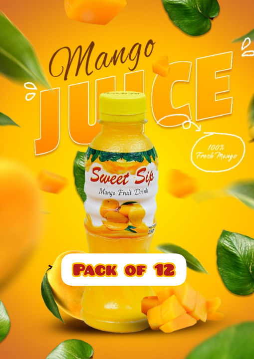 Sweet Sip Mango juice 250 ml -pack of 12