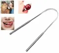 Tongue Scraper Cleaner Stainless Steel Bad Breath for Dental Oral Care Tool. 