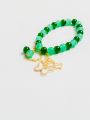 Pearl Bracelet with Charms Beautifully Designed. 