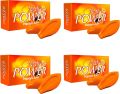 Nature power papaya soap 125g ×4 Pieces Pack. 