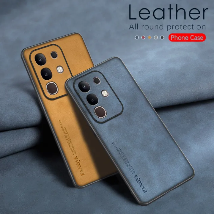 YUECXIN Funda Para Vivo Y28 4G, PU Cuero Flip Carcasa De Tapa Libro, Antigolpes Case Cover Con Cierre Magnético, Wallet Tarjetero Y Soporte Plegable, Marrón