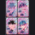 Alien Stage Anime 3inch Till Ivan Small Card Photo Cards for Girls Friends Gift DIY Postcard Bookmark Anime Accessories 4pcs/Set.