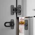 4pcs Easy-to-Install Refrigerator and Freezer Door Locks No Tools or Drilling Required Suitable for Refrigerators Cabinets. 