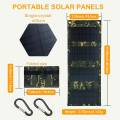 Portable Solar Charger 20W Foldable Solar Panel USB Solar Phone Charger Monocrystalline High Efficiency.