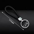 Very cheap 10 colors PU leather fashion keychain woven leather rope keychain bag hanging keychain. 