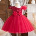 Wedding Party Dresses for Baby Girls 2024 New Sequin Princess Birthday Christmas Gown for 1-5Y Kids Elegant Formal Evening Dress. 