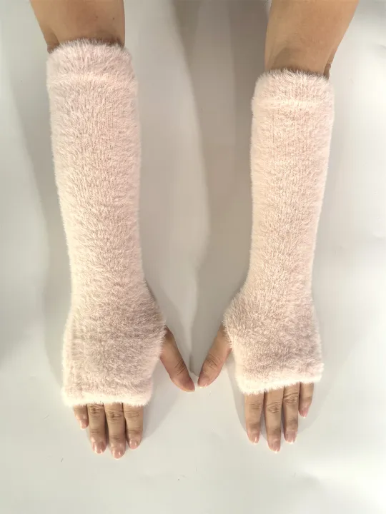 Botvotee%20Fall%20Winter%20Women%20Arm%20Warmers%20Mink-Like%20Velvet%20Fingerless%20Gloves%20Y2K%20Wrist%20Warmers%20-%20Image%207
