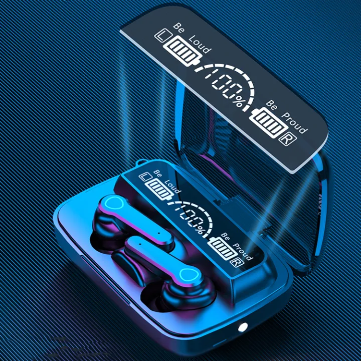 M19%20V5.3%20BT%20Wireless%20headset(earbird's)Black%20-%20Image%202