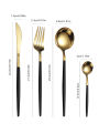 12pc Thin stainless steel cutlery set Portugal steak knife and fork dessert spoon coffee spoon.