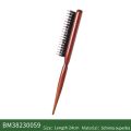 Professional Boar Bristle Hairbrush Slim Line Fluffy Comb Wood Salon Back Teasing Hair Comb Extension Hairdressing Styling Tools. 