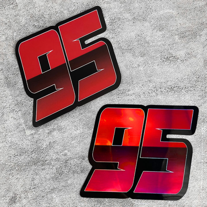 Printable 95 Sticker 1PC Red Number 95 Car Stickers Waterproof for Auto Rear Windshield ...