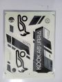 New 3D 2024 GREY & Black  KOOKABURRA Edition Cricket Bat Sticker For Professional Players. 