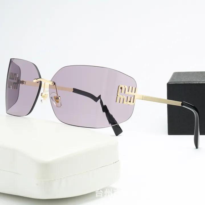 Curved%20One-Piece%20Sunglasses,%20Frameless%20Square%20Cut-Edge%20Design,%20UV400%20Protection,%20Women's%20High-End%20Street%20Style%20-%20Image%203