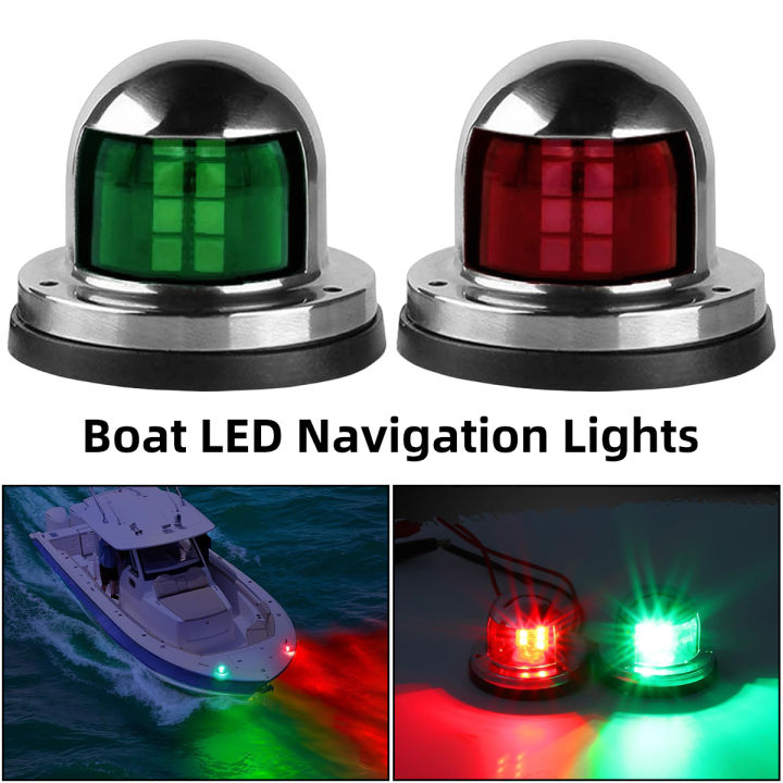 Port Light Color LED Navigation Lights 12V Marine Sailing Signal Lights Bow Port Side ...