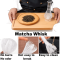 High-quality Traditional Matcha Whisk PP Resin Reusable Green Tea Powder Whisk Portable Matcha Stirrer Tea Ceremony. 