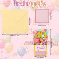 Happy Birthday Greeting Card With Envelope 3D Gift Box 18/30/40/50/60th Years Old Birthday Wishes Message Card Party Gift. 