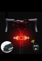 Bicycle Waterproof Turn Signals Remote Control Bicycle Direction Indicator MTB LED Rear Light USB Rechargeable Cycling Taillight with Horn - Cycle Accessories. 