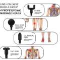 Mini Electric Massage Gun Portable Deep Tissue Massage Gun - Pain Relief USB Rechargeable Body Massager Message Gun. 