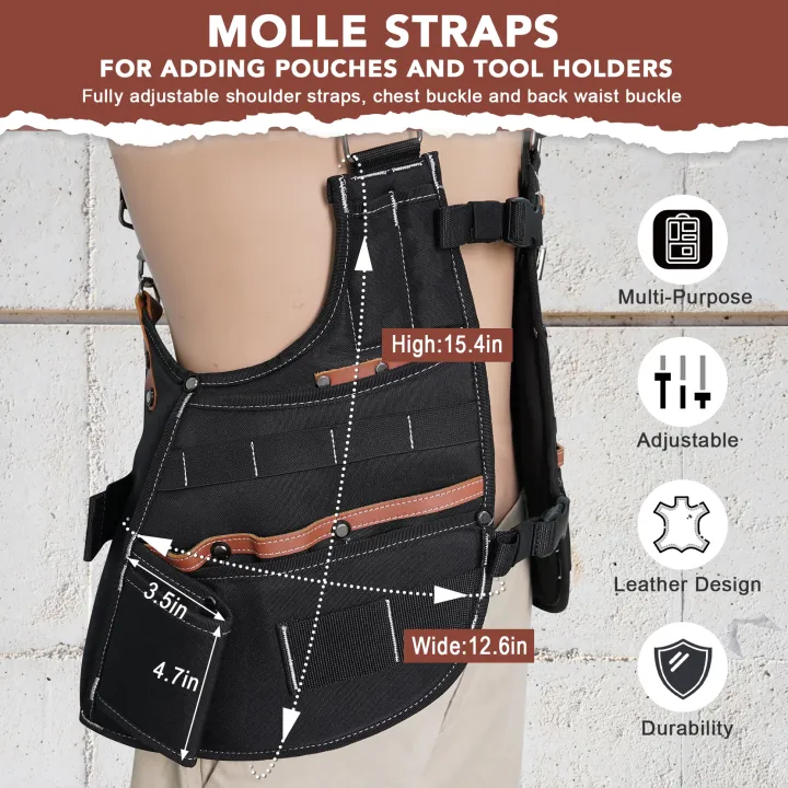 Leather%20Tool%20Vest%20for%20Men%20%E2%80%93%20Adjustable%2037-Pocket%20Work%20Vest%20for%20Electricians,%20Carpenters,%20and%20Construction%20Workers%20-%20Image%205