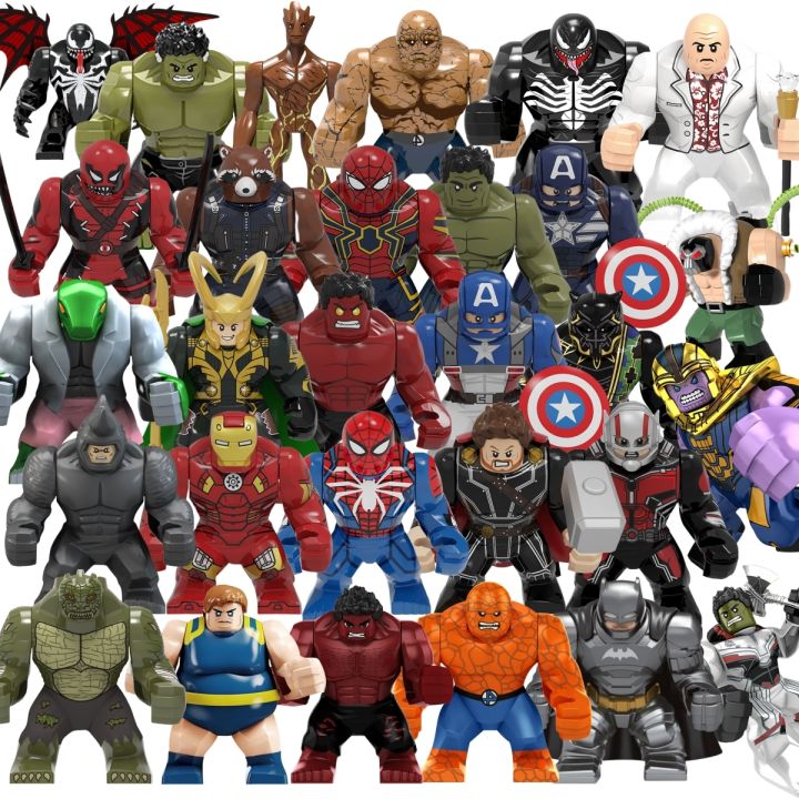 Blind Box Mini Building Blocks PG8118 Figures Big Goblin Spiderman Iron ...