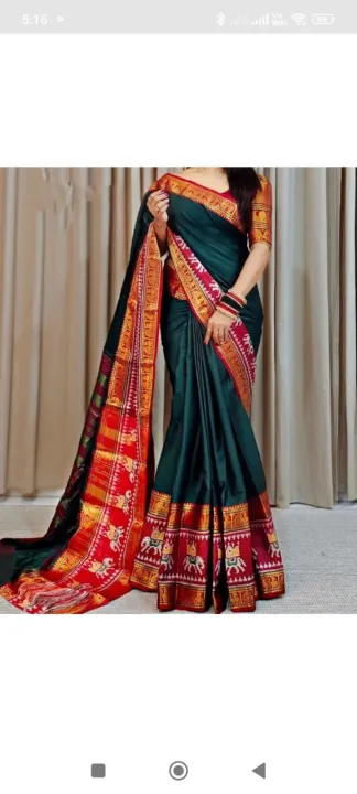 Patola%20Silk%20Saree%20with%20Blouse%20Traditional%20Indian%20Saree%20Women's%20Wear%20Patola%20Design%20Blouse%20Included%20-%20Image%203